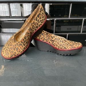 Fly London Yaz Cheetah Wedge